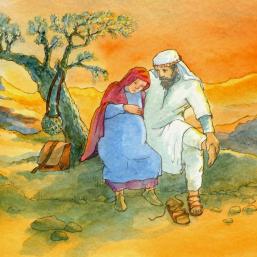 Josef und Maria unterwegs Detail