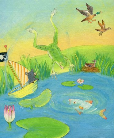 Frosch mal gekitzelt