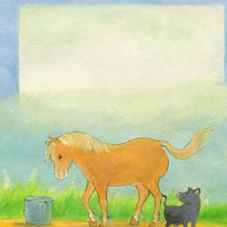 Pferd kitzeln Pferd kitzeln