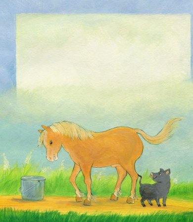 Pferd kitzeln